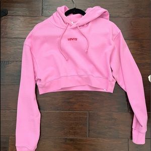 Levis cropped hoodie